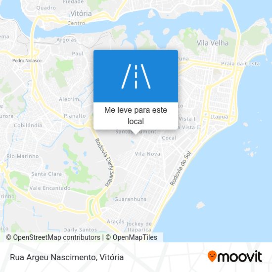Rua Argeu Nascimento mapa