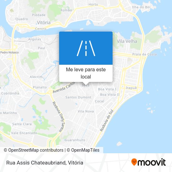 Rua Assis Chateaubriand mapa