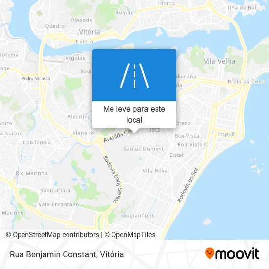 Rua Benjamin Constant mapa