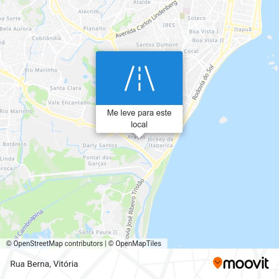 Rua Berna mapa
