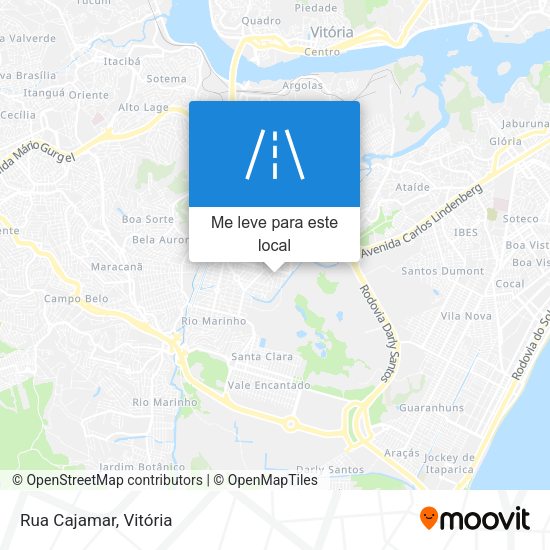 Rua Cajamar mapa