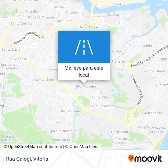 Rua Calogi mapa