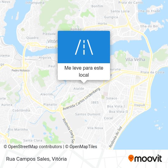 Rua Campos Sales mapa