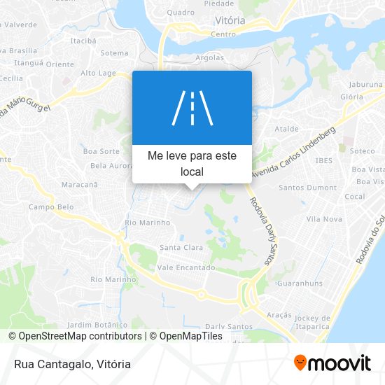 Rua Cantagalo mapa