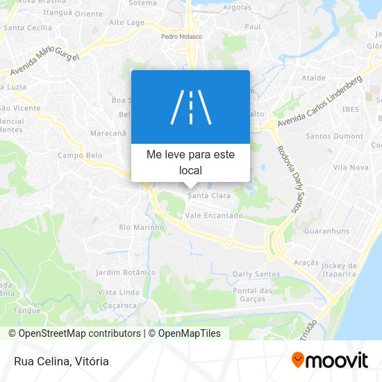 Rua Celina mapa