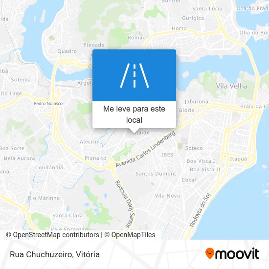 Rua Chuchuzeiro mapa