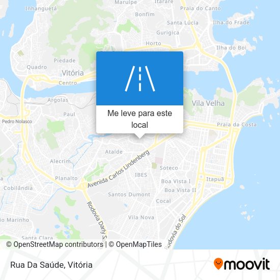 Rua Da Saúde mapa
