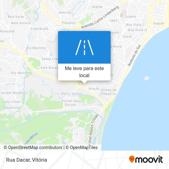 Rua Dacar mapa