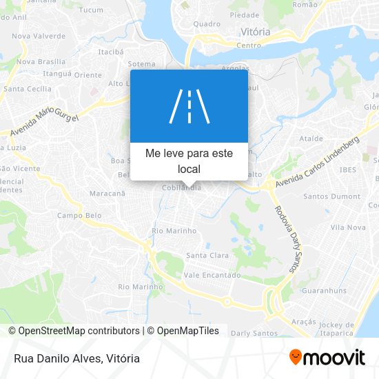 Rua Danilo Alves mapa