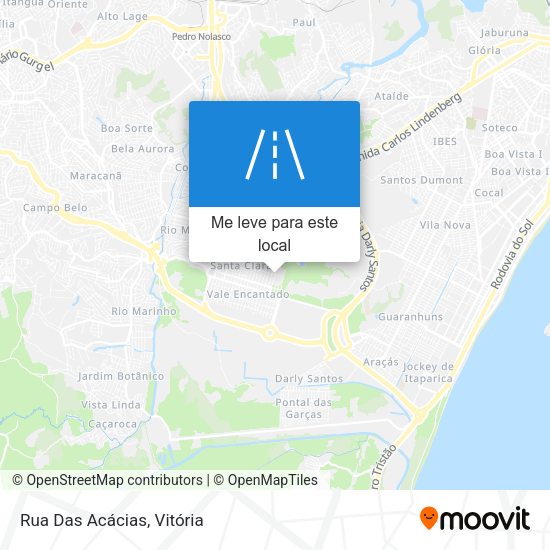 Rua Das Acácias mapa