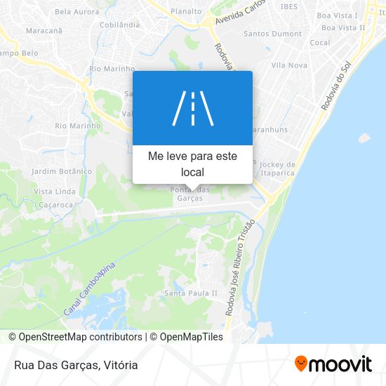Rua Das Garças mapa