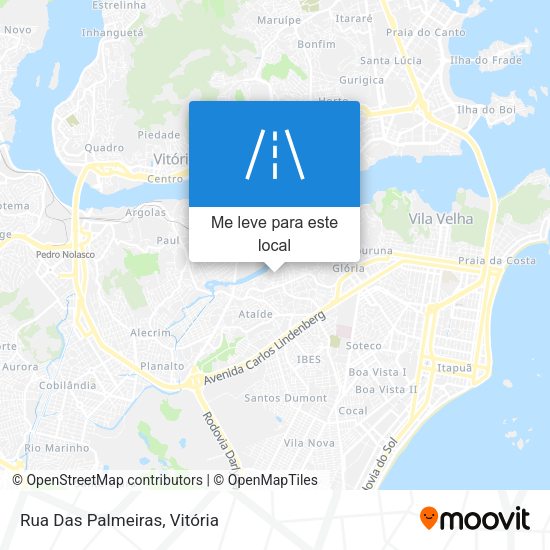 Rua Das Palmeiras mapa