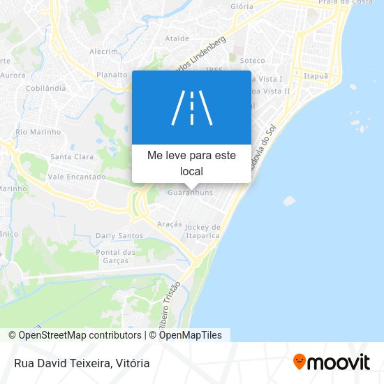 Rua David Teixeira mapa
