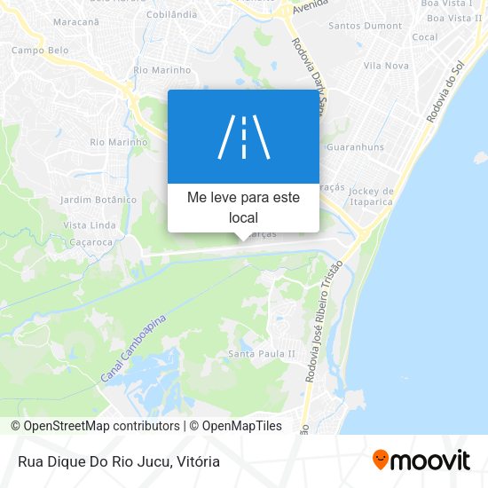 Rua Dique Do Rio Jucu mapa