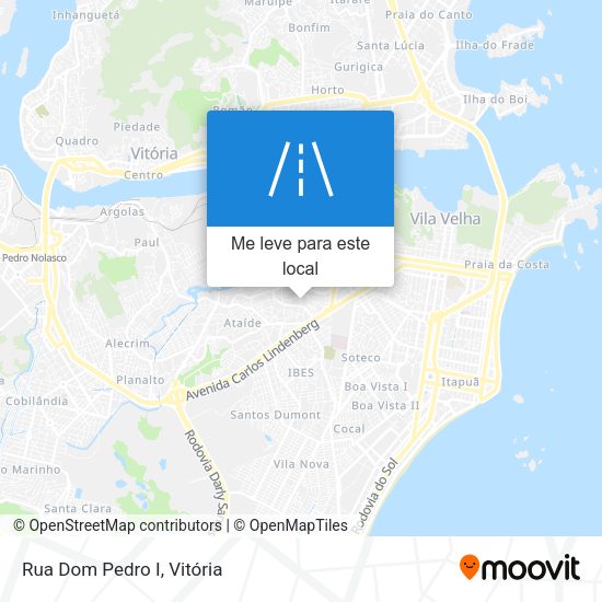 Rua Dom Pedro I mapa
