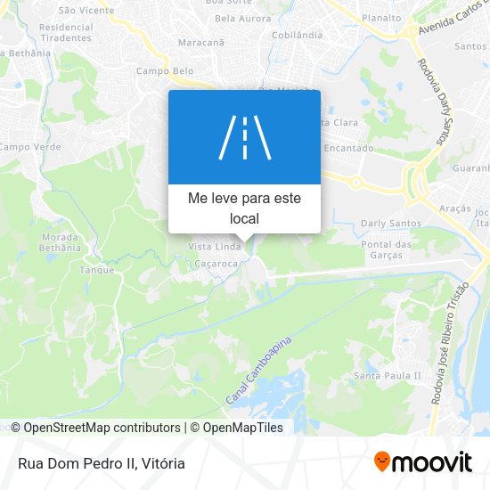 Rua Dom Pedro II mapa