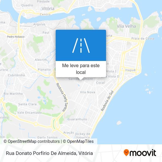 Rua Donato Porfírio De Almeida mapa