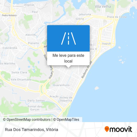 Rua Dos Tamarindos mapa
