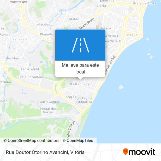 Rua Doutor Otorino Avancini mapa
