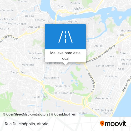 Rua Dulcinópolis mapa