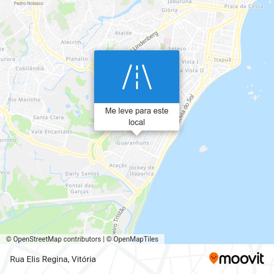 Rua Elis Regina mapa