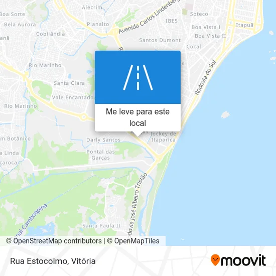 Rua Estocolmo mapa