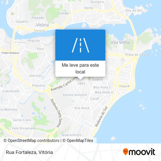 Rua Fortaleza mapa
