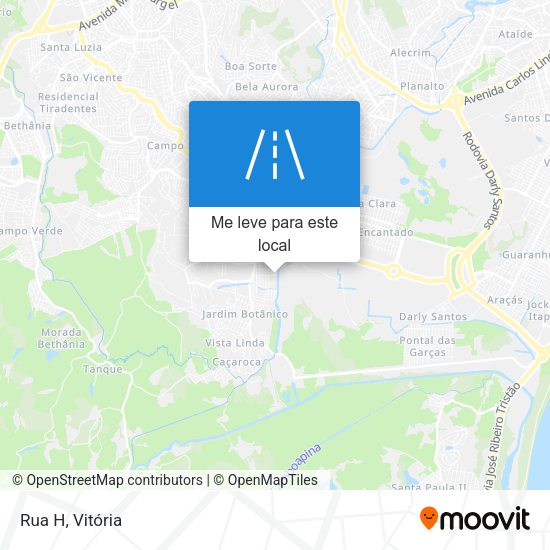 Rua H mapa