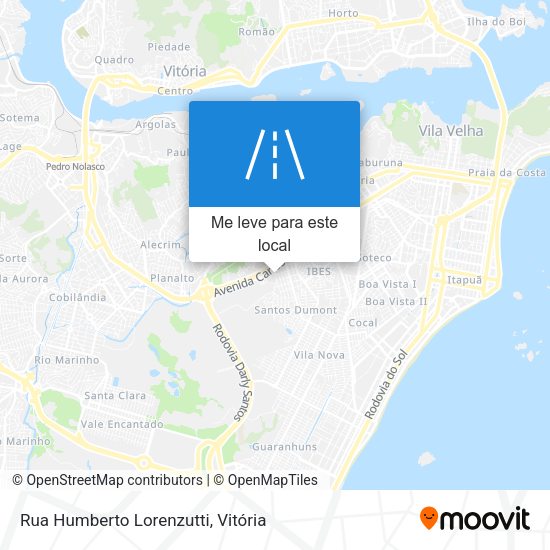 Rua Humberto Lorenzutti mapa