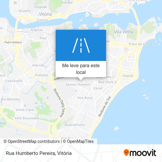 Rua Humberto Pereira mapa