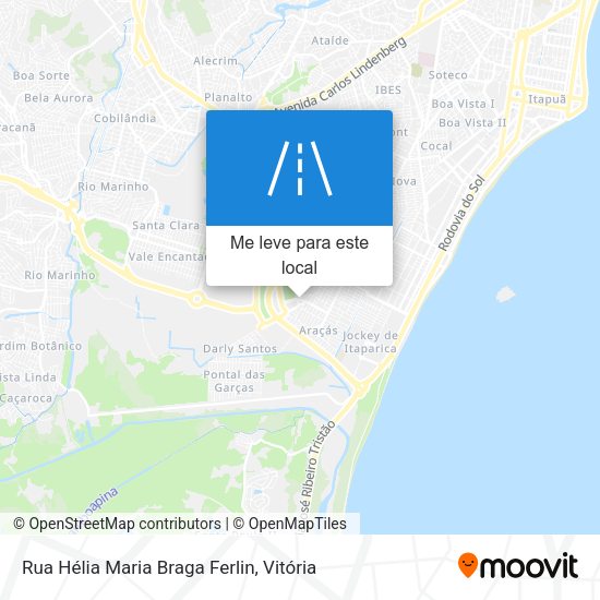 Rua Hélia Maria Braga Ferlin mapa