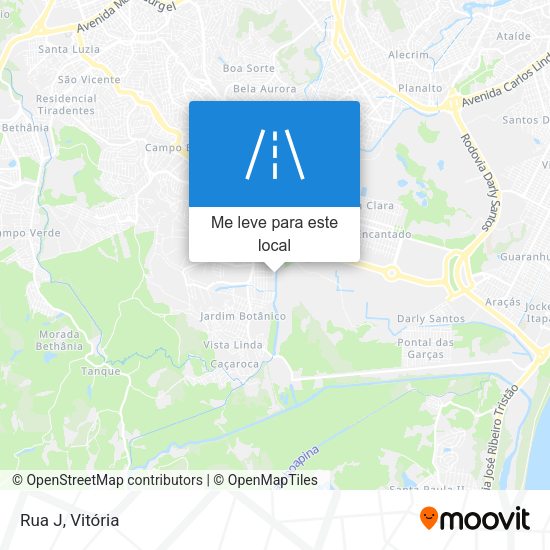 Rua J mapa