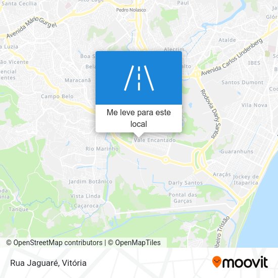 Rua Jaguaré mapa