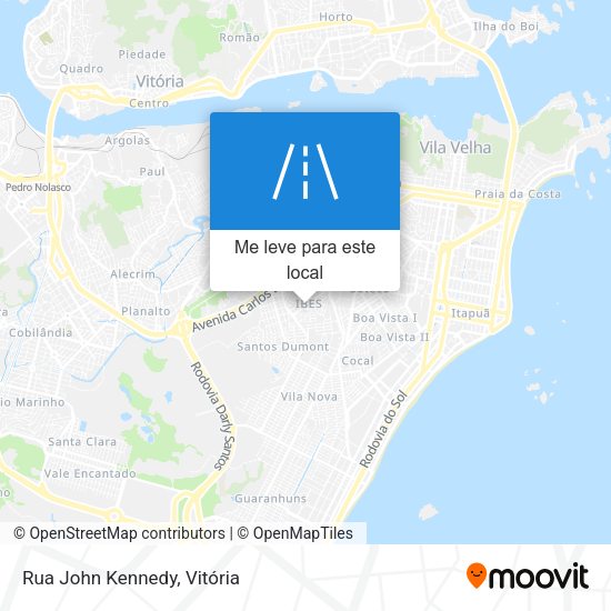 Rua John Kennedy mapa