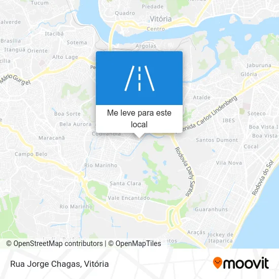 Rua Jorge Chagas mapa