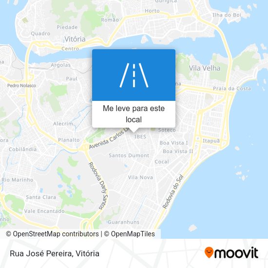 Rua José Pereira mapa