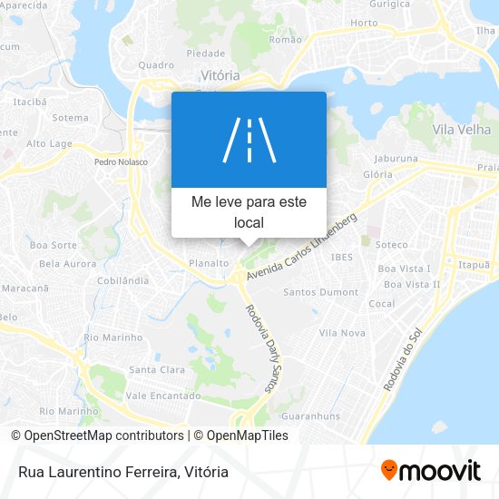 Rua Laurentino Ferreira mapa