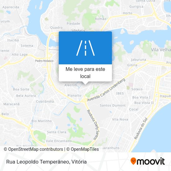Rua Leopoldo Temperâneo mapa