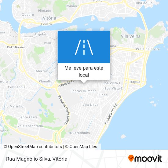 Rua Magnólio Silva mapa