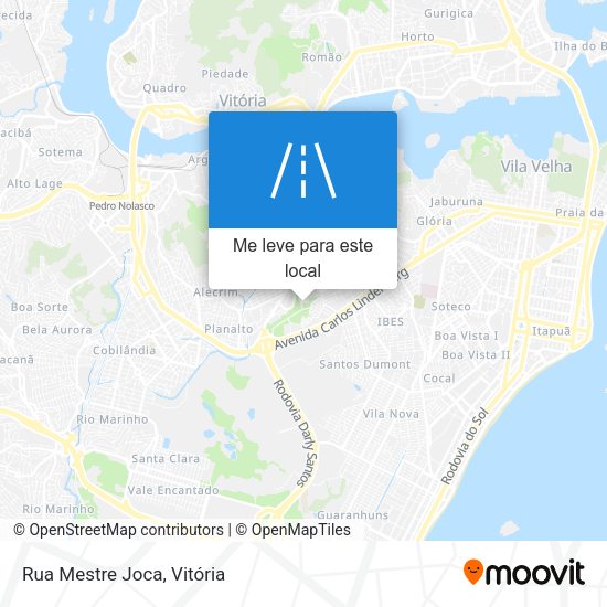 Rua Mestre Joca mapa