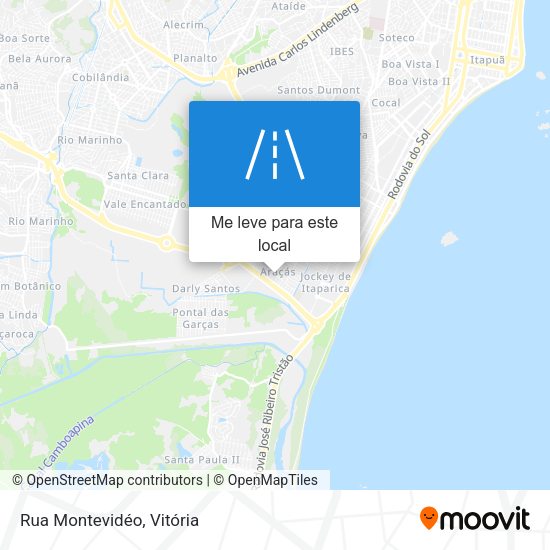 Rua Montevidéo mapa