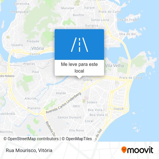 Rua Mourisco mapa