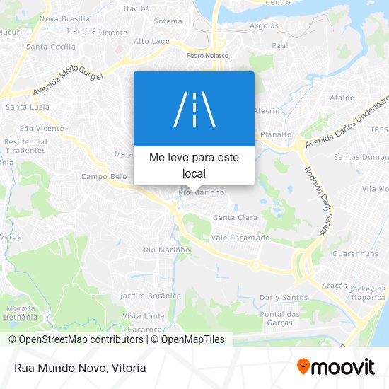 Rua Mundo Novo mapa