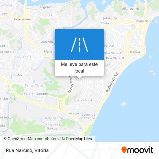 Rua Narciso mapa