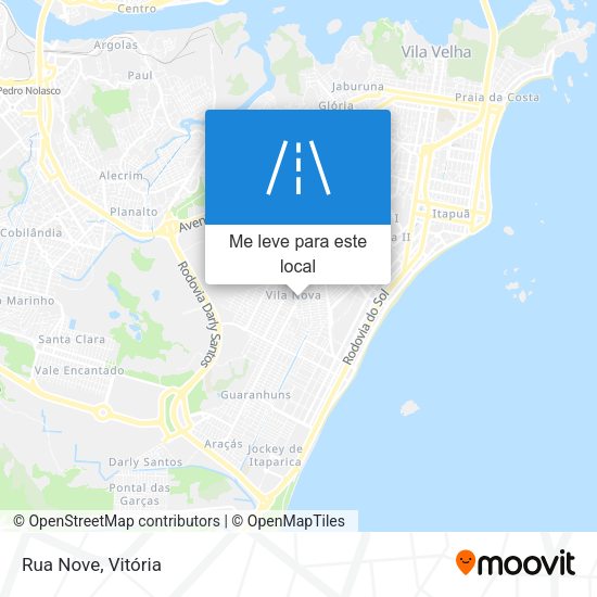 Rua Nove mapa