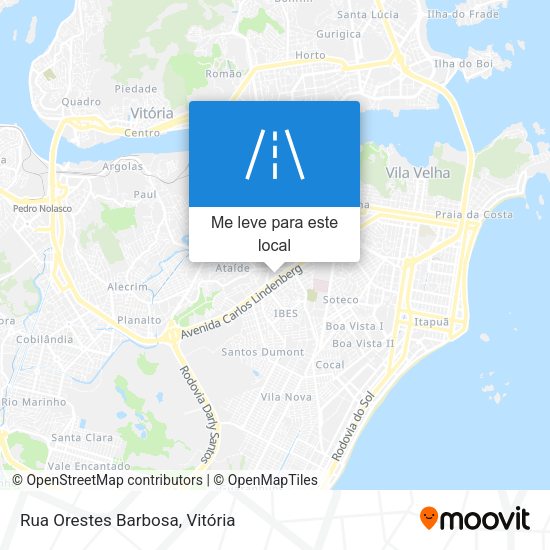 Rua Orestes Barbosa mapa