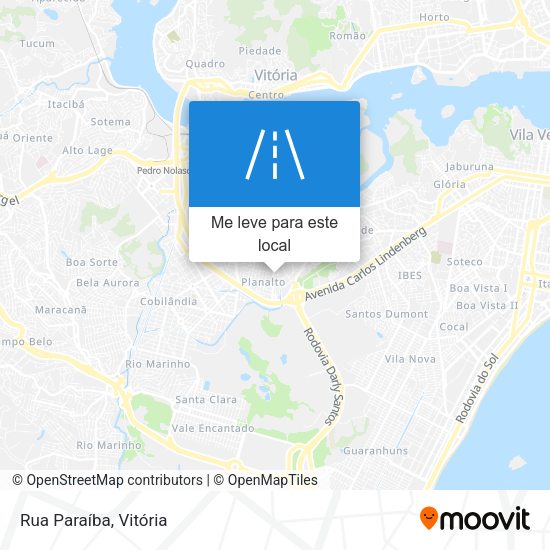 Rua Paraíba mapa