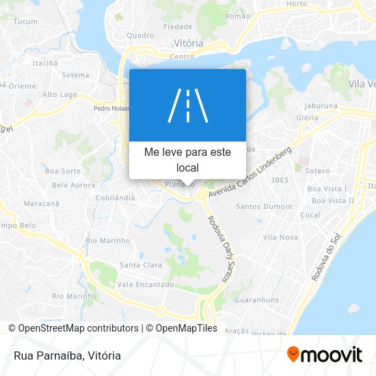 Rua Parnaíba mapa