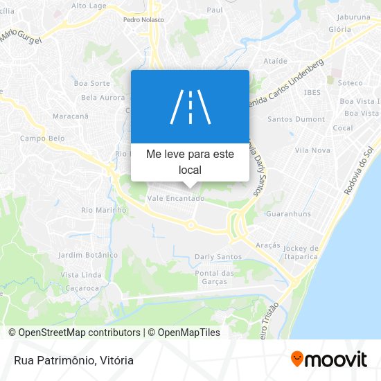 Rua Patrimônio mapa