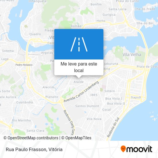 Rua Paulo Frasson mapa